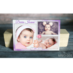 magnet marturie botez 3 foto cu ursulet