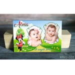 Magnet personalizat botez - Minnie - MNO-028