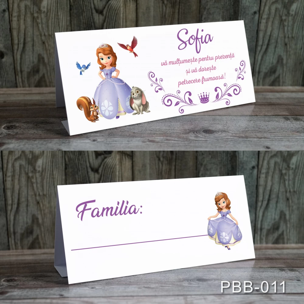 plicuri bani carduri masa botez printesa sofia