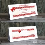 plicuri bani carduri masa botez motive traditionale rosu