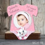 Magnet personalizat botez decupat body - pisica Marie - MCH-16