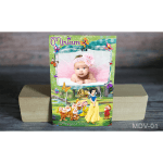 Magnet botez desene animate - Alba ca Zapada si cei 7 pitici - MDV-01