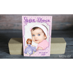 Magnet botez desene animate - printesa Sofia - MDV-07