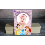Magnet botez desene animate - Printese Disney - MDV-15
