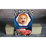 Magnet botez desene animate - Cars - MDV-27