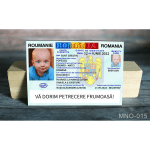 Magnet personalizat buletin - carte identitate baietel - MNO-015