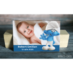 Magnet personalizat botez - Strumf - MNO-065