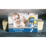 Magnet personalizat botez - Strumfita - MNO-066