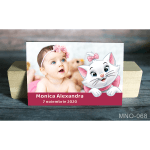 Magnet personalizat botez - pisica Marie - MNO-068