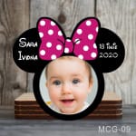 Magnet personalizat botez decupat Minnie - MCG-09