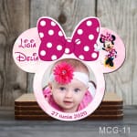 Magnet personalizat botez decupat Minnie - MCG-11