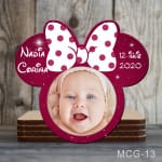 Magnet personalizat botez decupat Minnie - MCG-13
