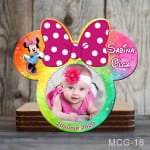 Magnet personalizat botez decupat Minnie - MCG-18