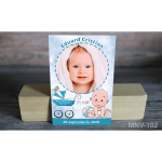 Magnet personalizat botez - Bebe si carucior - MNV-102