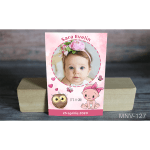Magnet personalizat botez - bufnita - MNV-127