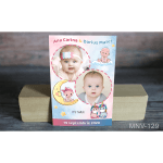 Magnet personalizat botez gemeni - unicorni - MNV-129