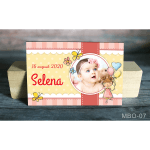 Magnet botez - flori si fluturi - MBO-07