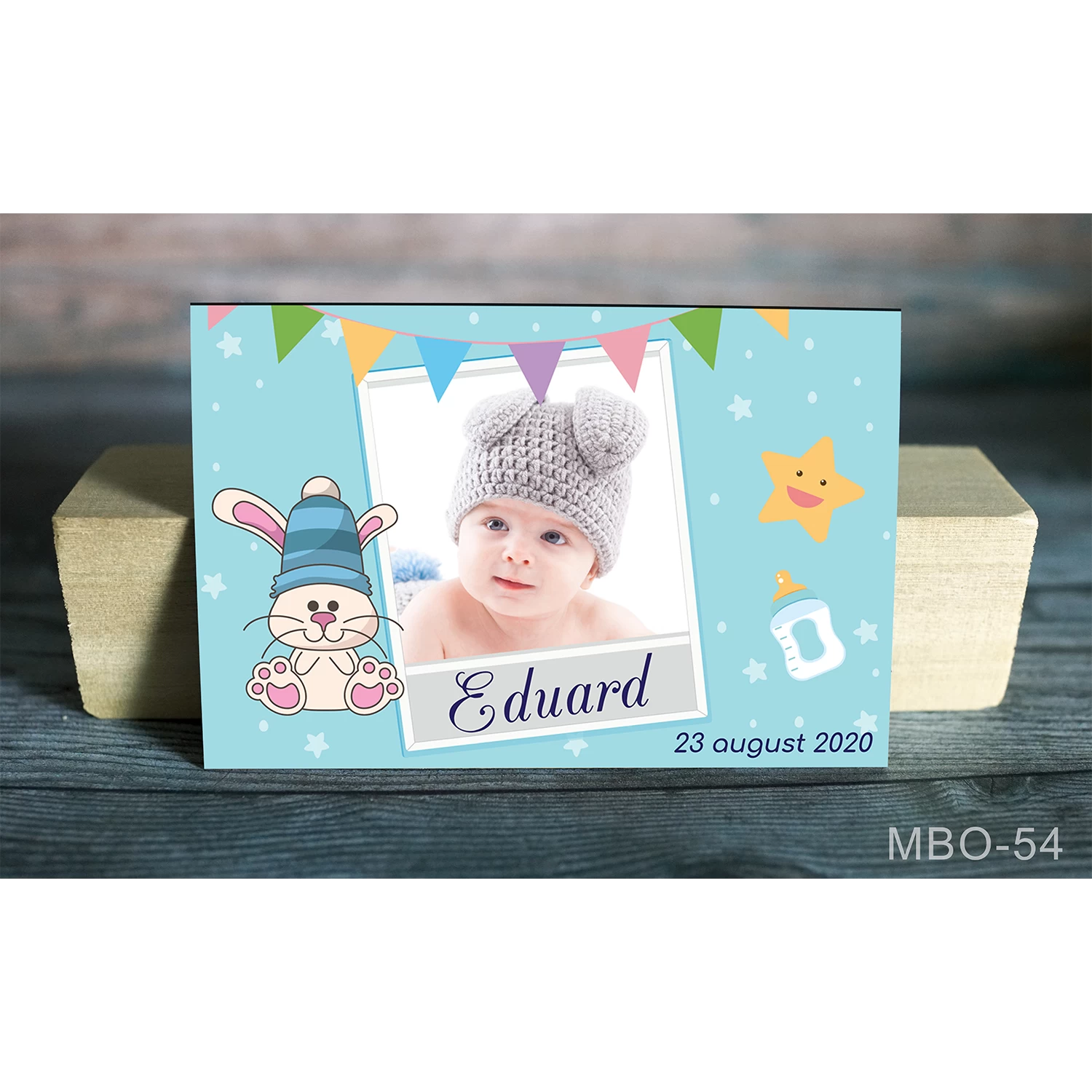 magneti-marturii-botez-bebe-M-MBO-54 Magnet botez - iepuras - MBO-54 - imagine 1