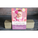 Magnet botez - flori - MBV-05