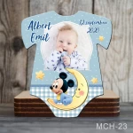 Magnet personalizat botez decupat body - Mickey Mouse - MCH-23
