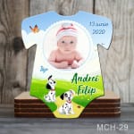 Magnet personalizat botez decupat body - Dalmatieni - MCH-29