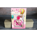 Magnet personalizat botez - Balon cu aer cald - MNV-007