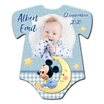 Magnet personalizat botez decupat body - Mickey Mouse - MCH-23 - imagine 2