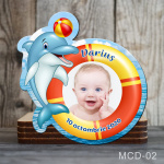 magnet decupat colac cu delfin