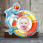 magnet decupat colac cu delfin