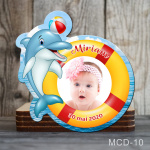 Magnet personalizat botez decupat delfin - MCD-10