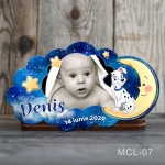 Magnet personalizat botez decupat norisor - Dalmatian - MCL-07