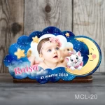 Magnet personalizat botez decupat norisor - Pisica Marie - MCL-20