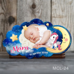 Magnet personalizat botez decupat norisor - unicorn - MCL-24