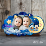 Magnet personalizat botez decupat norisor - Mickey si Donald - MCL-29