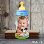 magnet decupat biberon cu Mickey