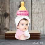 magnet decupat biberon cu foto