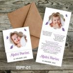 Invitatii botez cu poza - fluturi - IBPF-01 - imagine 3