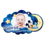 Magnet personalizat botez decupat norisor - Mickey Mouse - MCL-05 - imagine 2