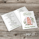 Meniu Botez - decoratiuni florale - MBF-03
