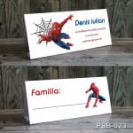 plicuri bani carduri masa botez Spiderman