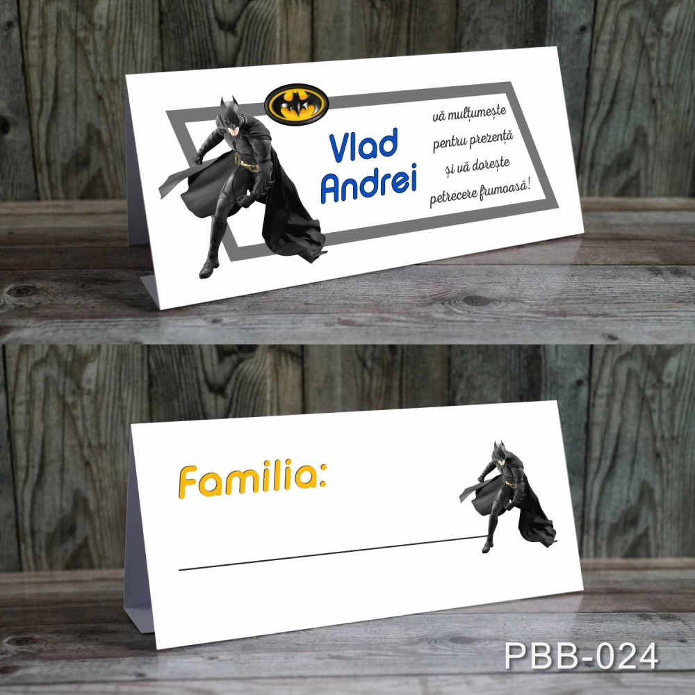 plicuri bani carduri masa botez Batman