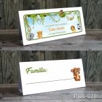 plicuri bani carduri masa botez jungla