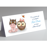 Plic de bani - Baietel si bufnita - PBB-206 - imagine 3