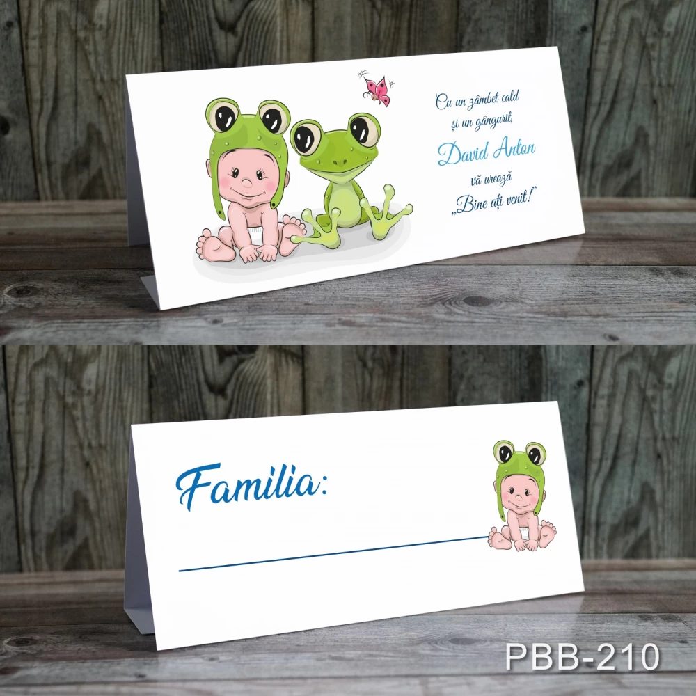 card masa plic de bani botez baiat broscuta