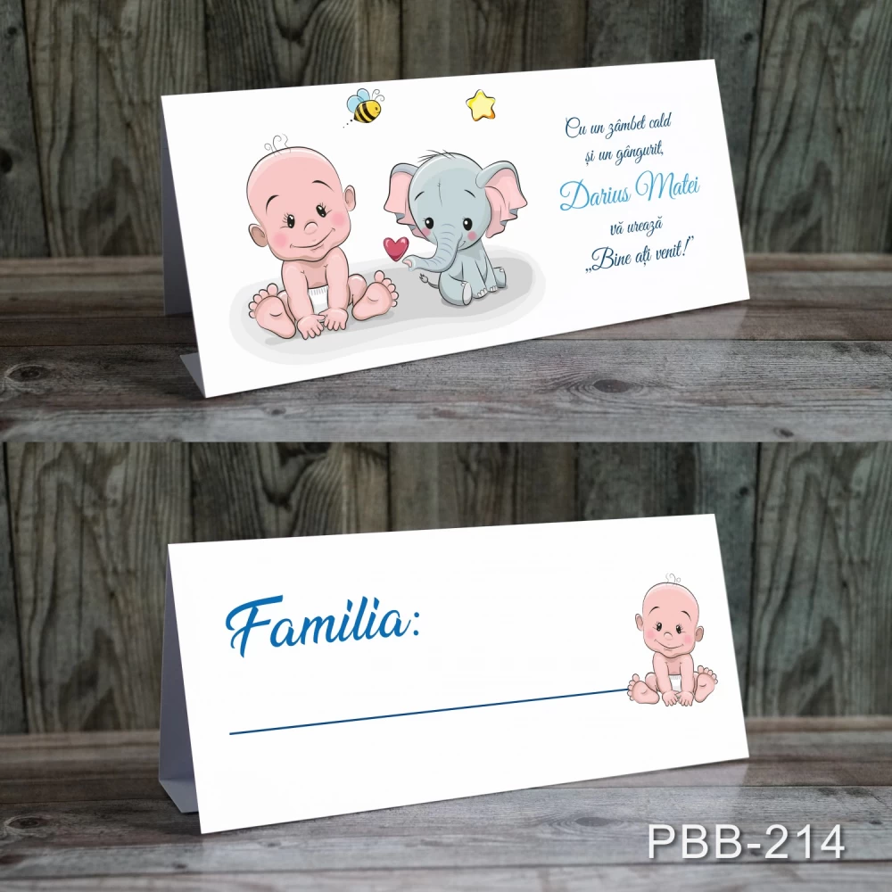 card masa plic de bani botez baiat elefant