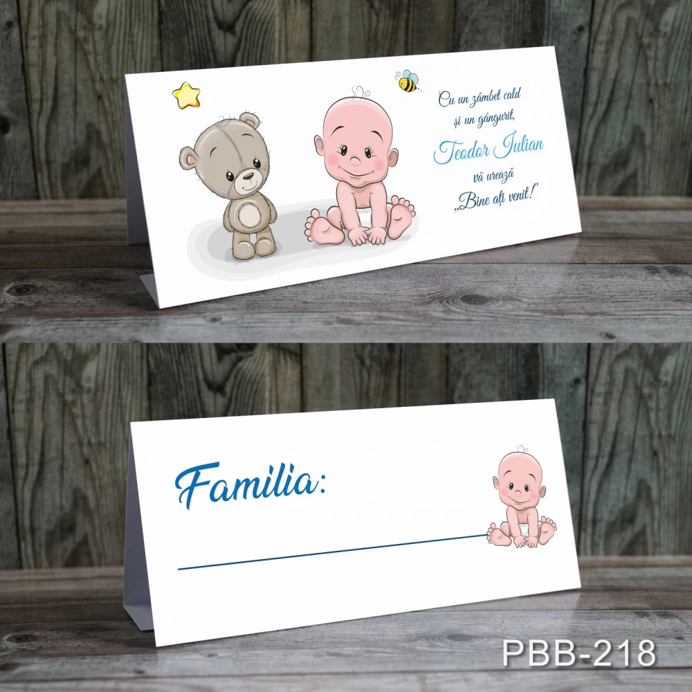 card masa plic de bani botez baiat ursulet