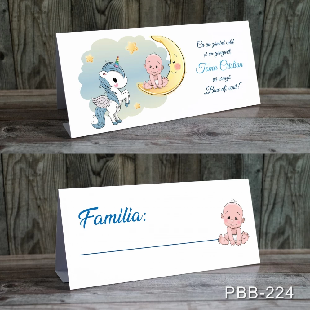 card masa plic de bani botez baiat unicorn