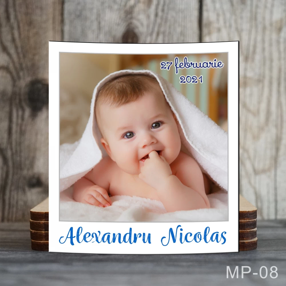 marturie botez magnet polaroid