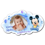 Marturii botez magnetice forma norisor - Mickey Mouse - MCN-13 - imagine 2