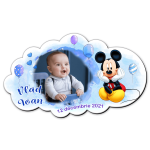 Marturii botez magnetice forma norisor - Mickey Mouse - MCN-14 - imagine 2